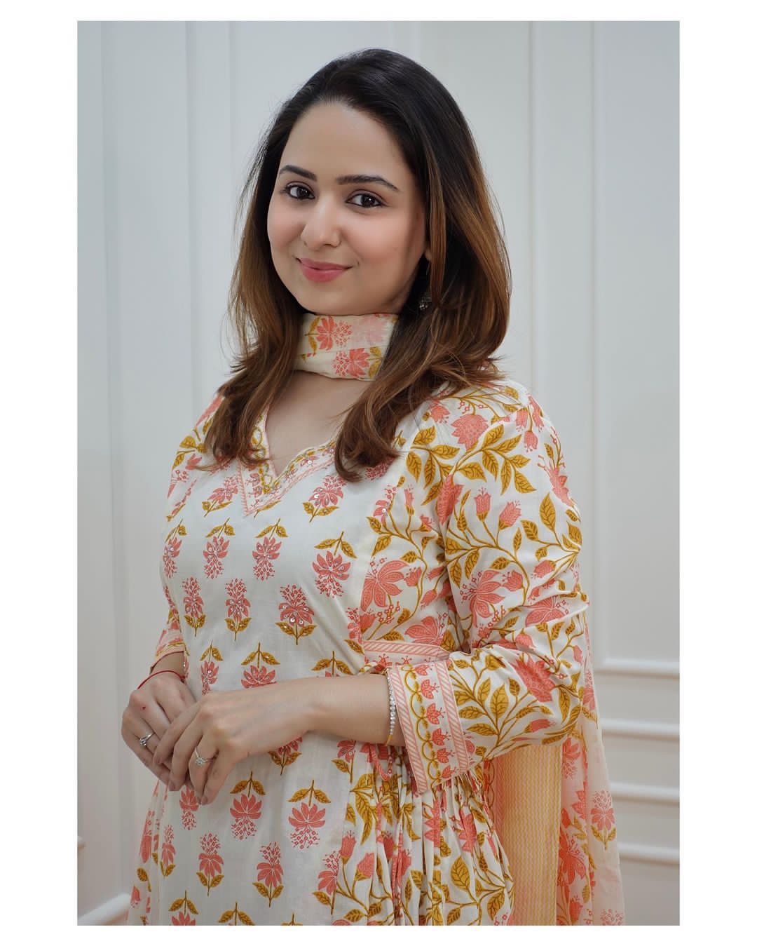 Designer Cotton Kurti Pant Set Afghani Suit Sytle