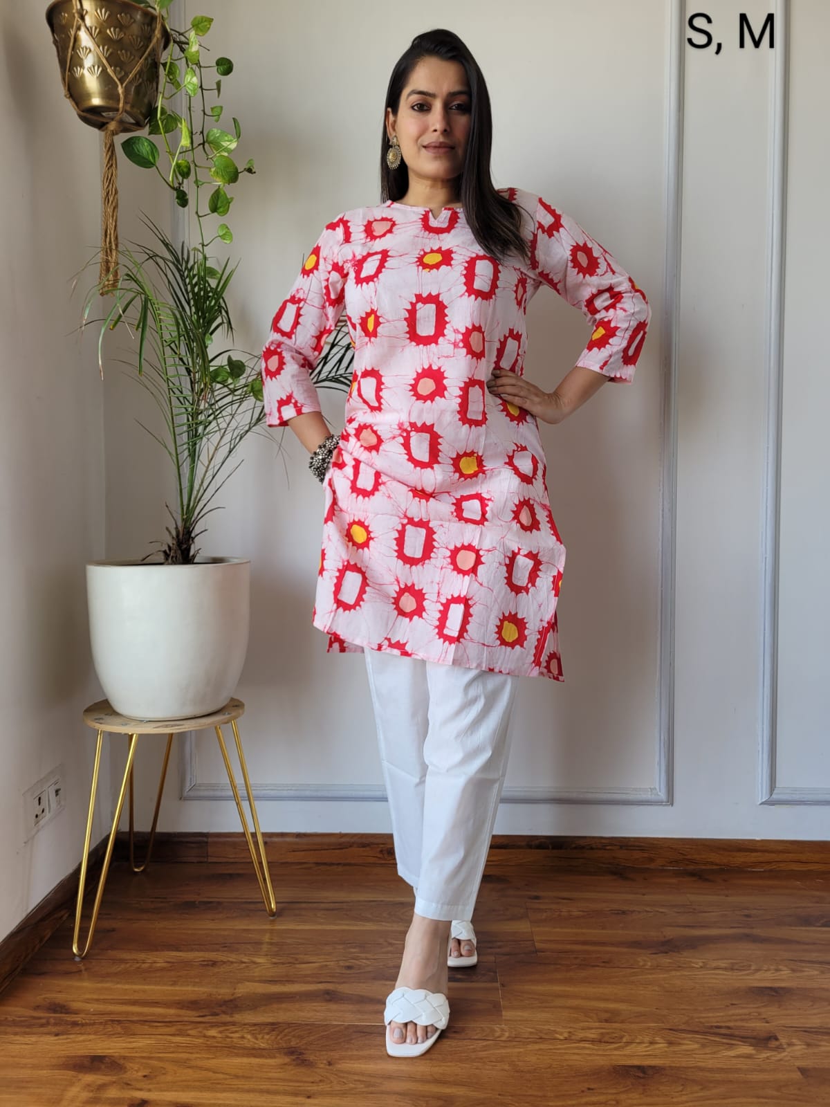 Handblock Print Cotton Kurti Pant
