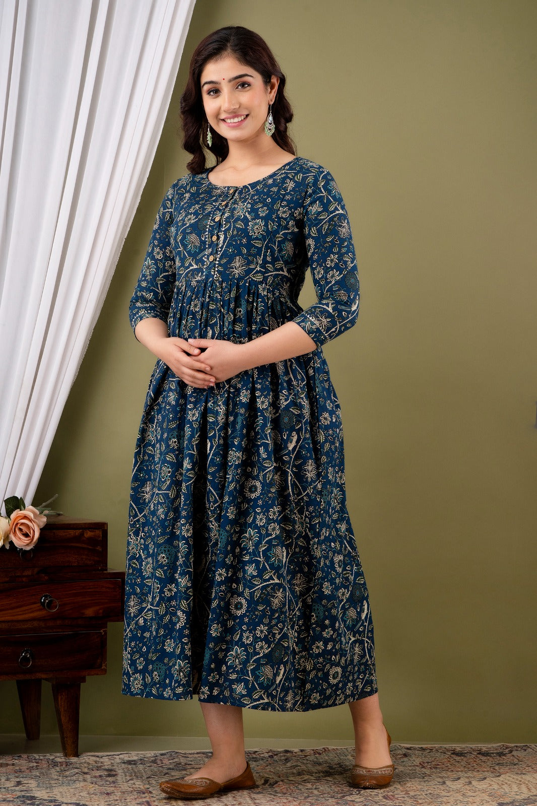 Baby Feeding Cotton Gown