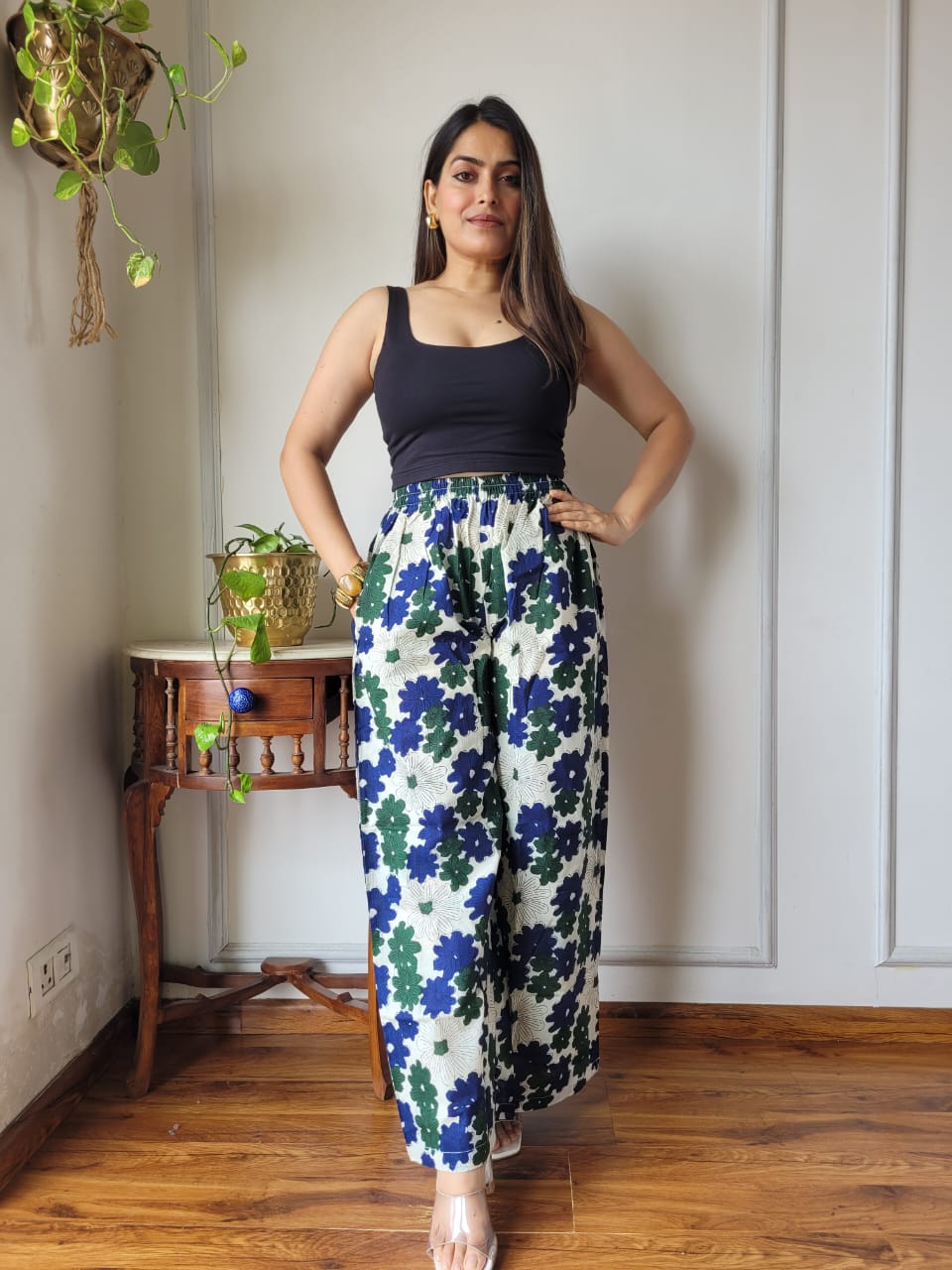 Cotton Pants Hand Block Print Free Size