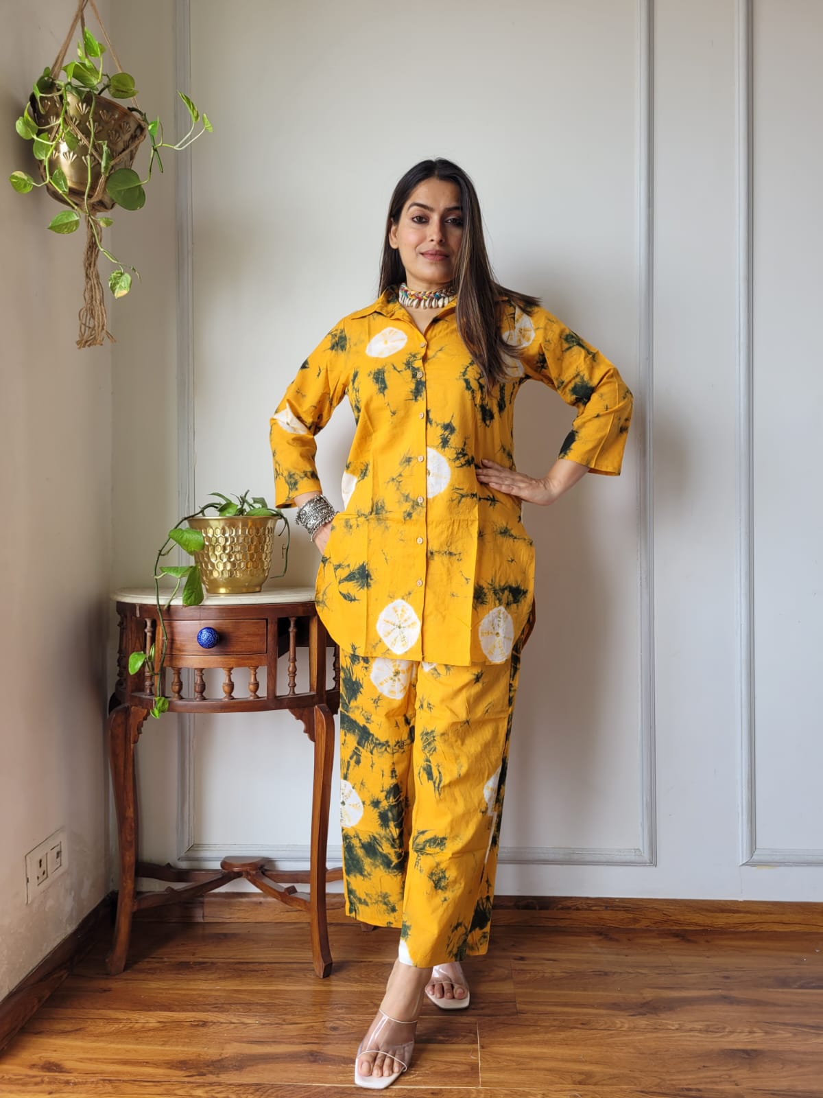 Pure Cotton Co-ord Set Handblock print Lounge Wear