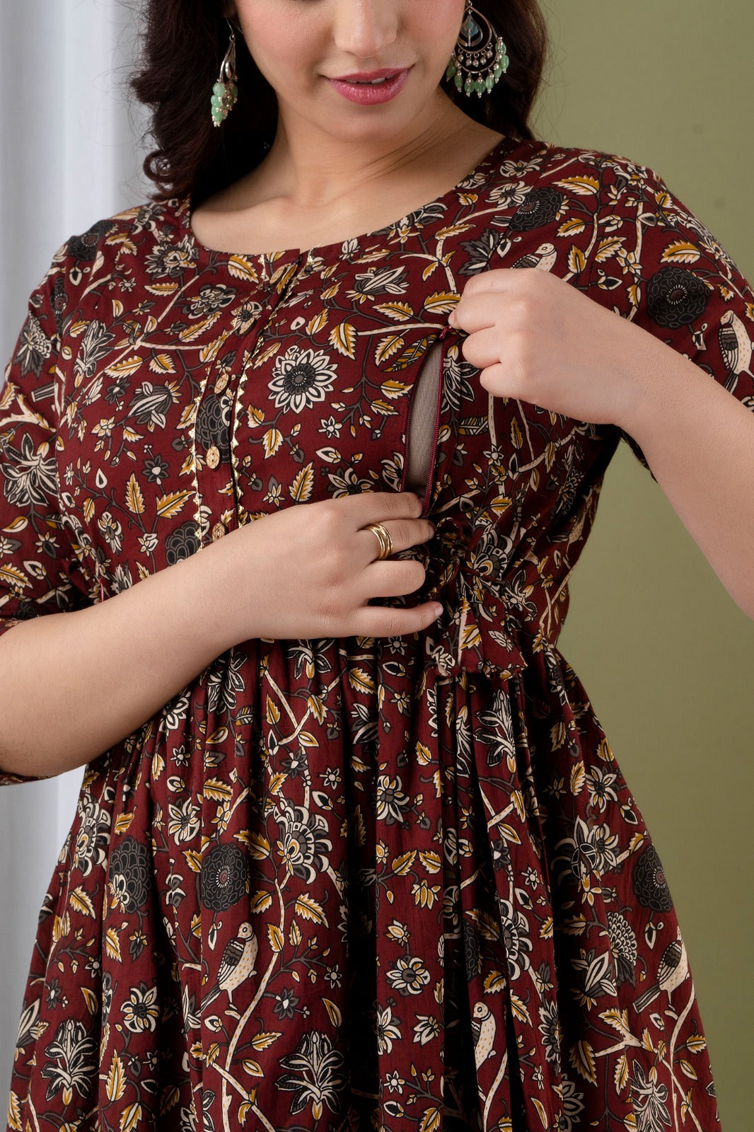 Baby Feeding Cotton Gown