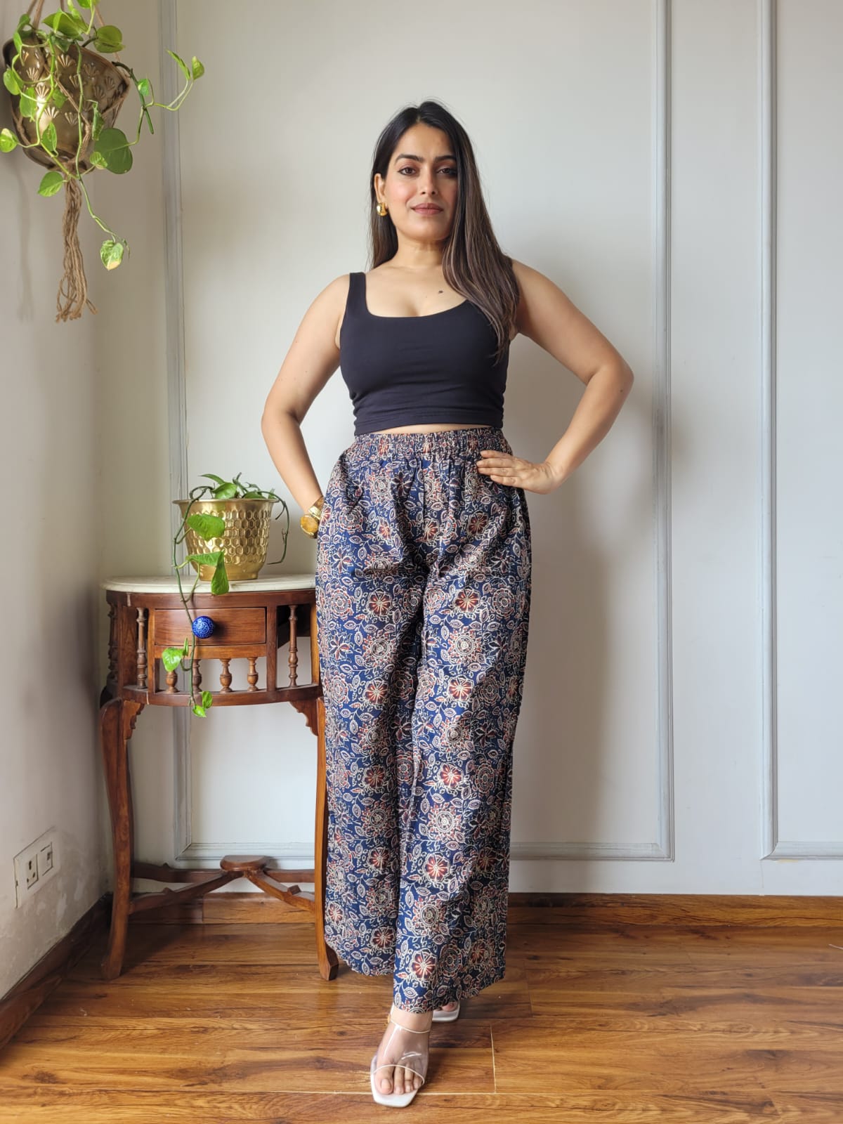 Cotton Pants Hand Block Print Free Size