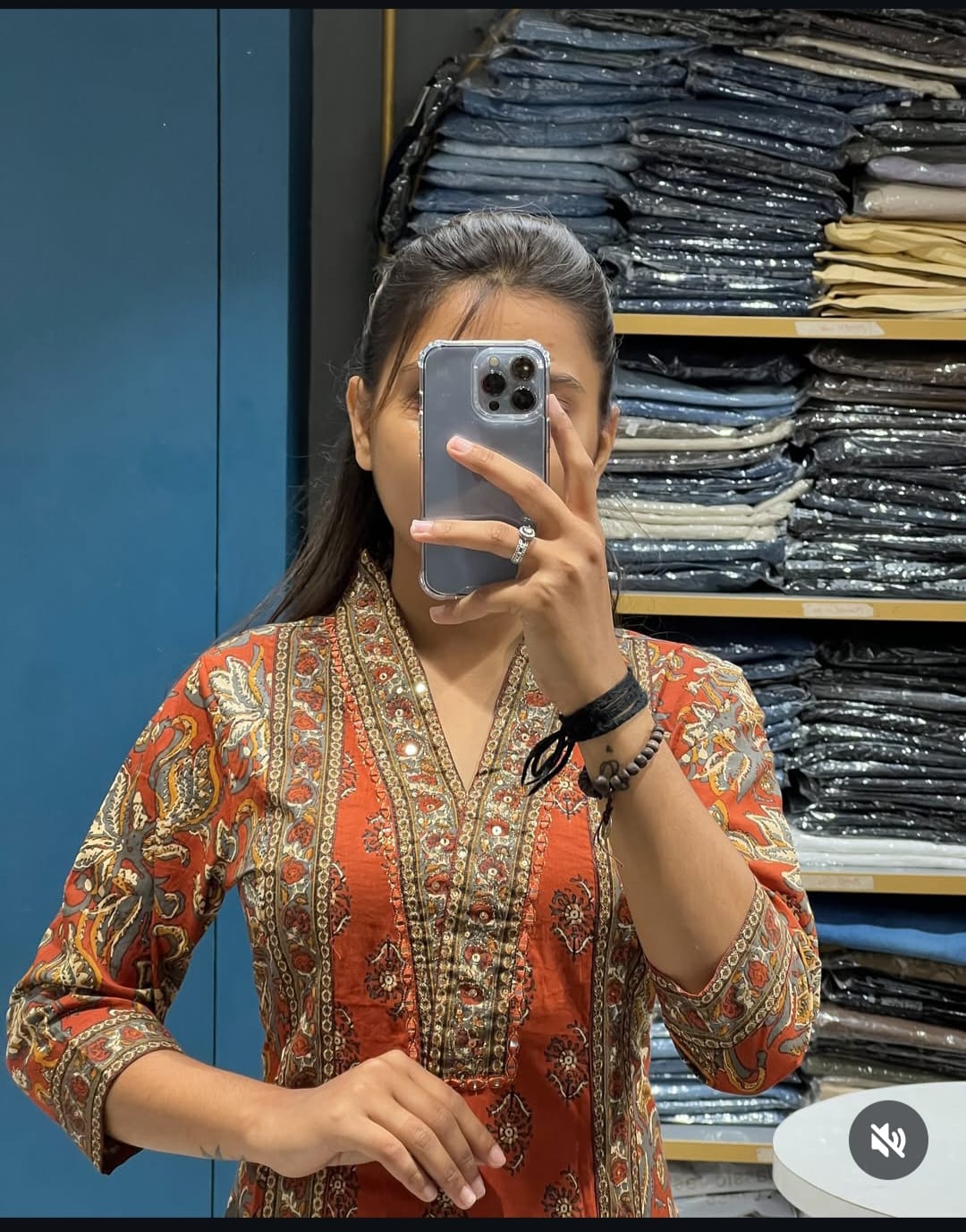 A Line plazzo set vibrant floral handblock print