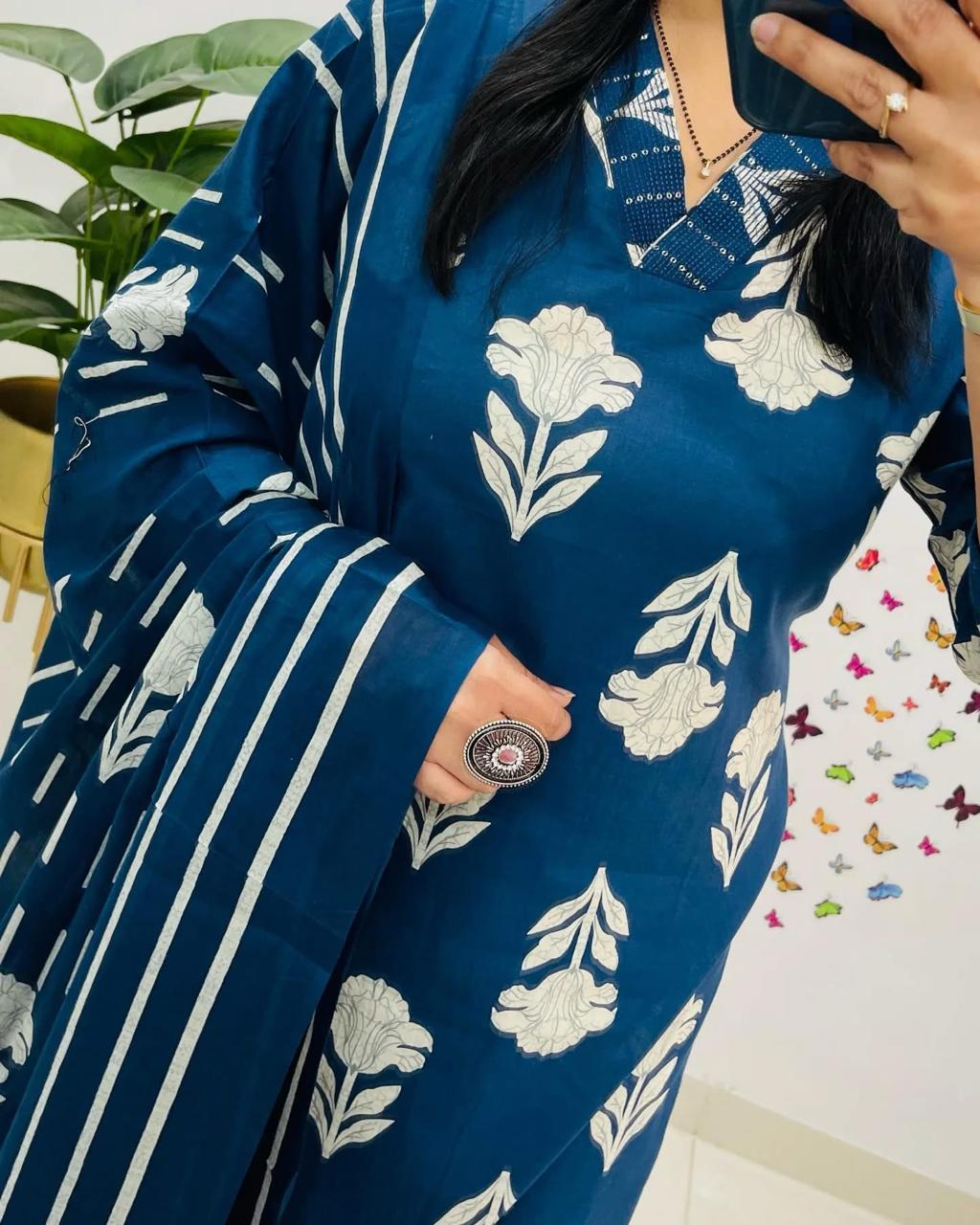 Kurti Pant Dupatta with sequence work