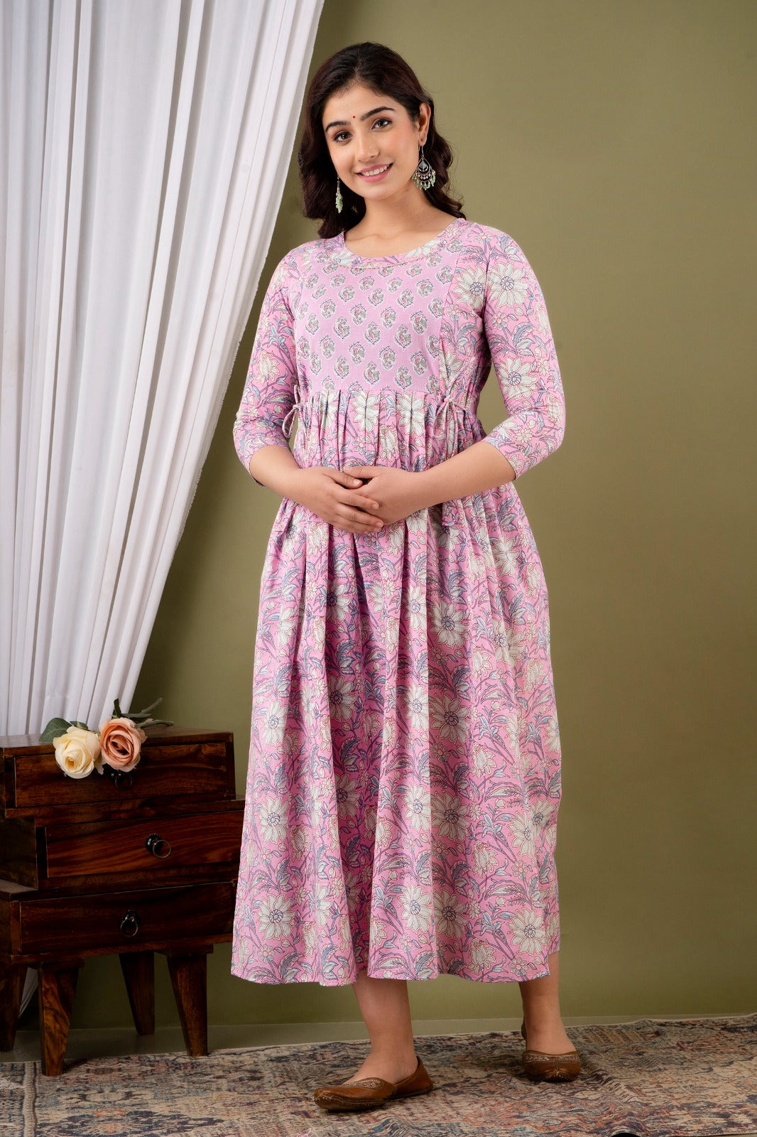 Baby Feeding Cotton Gown