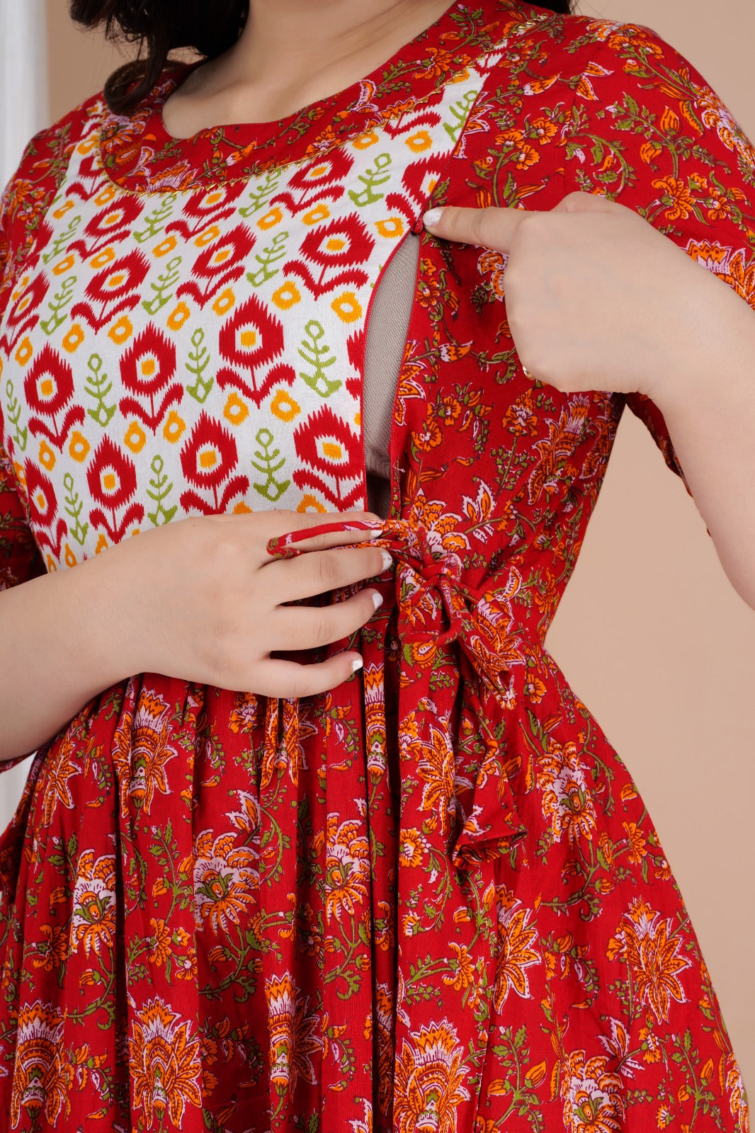 Baby Feeding Cotton Gown