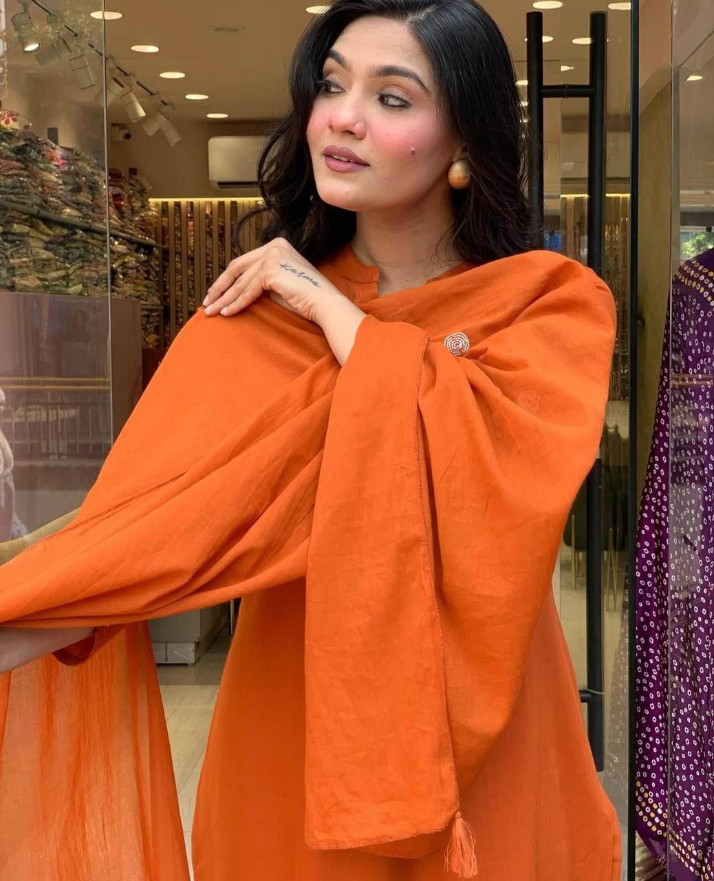 Designer Suit Jaipuri Cotton Kurti Pant Dupatta Premium Quality Wholesale Price