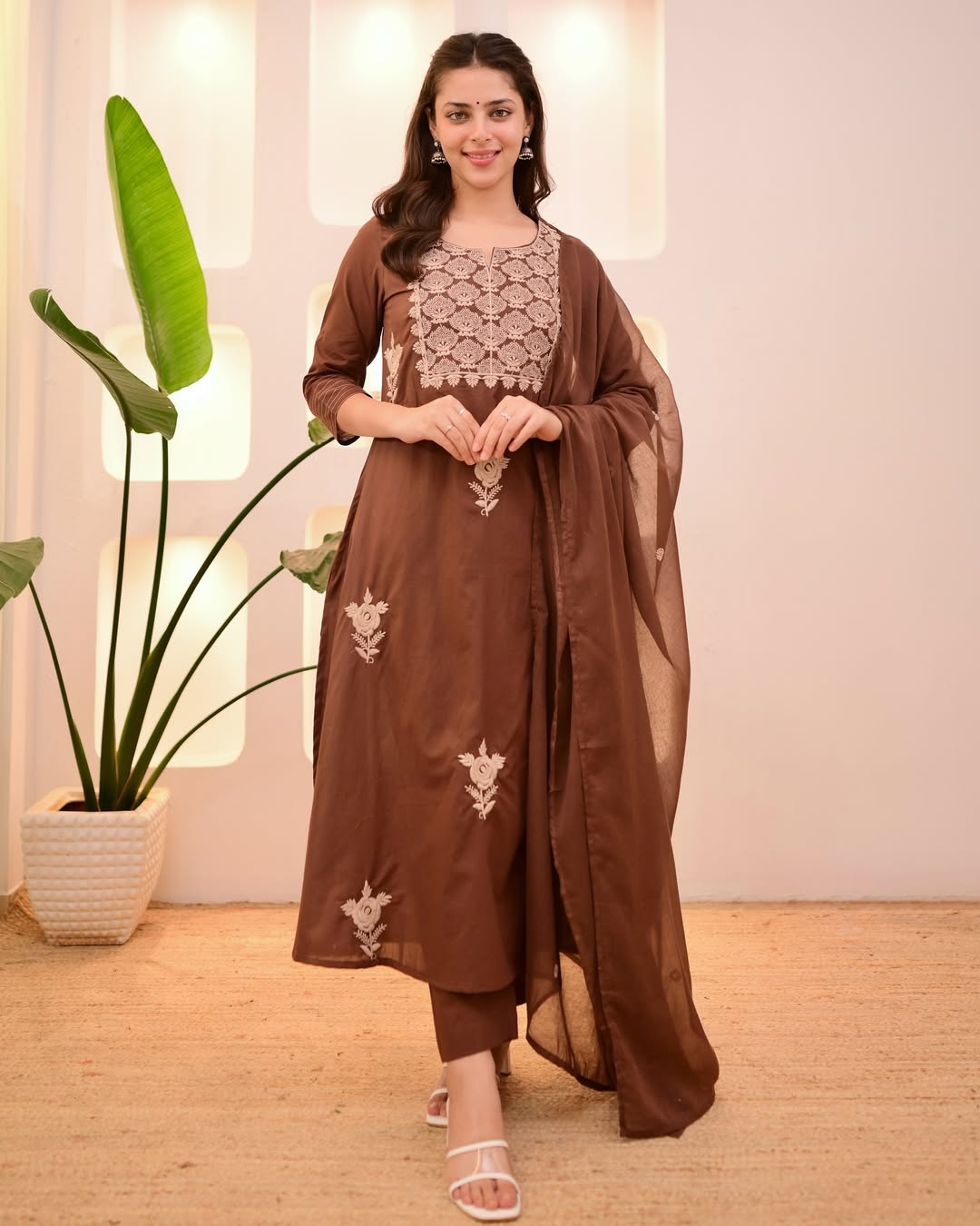 Cotton Designer Kurti Pant Dupatta
