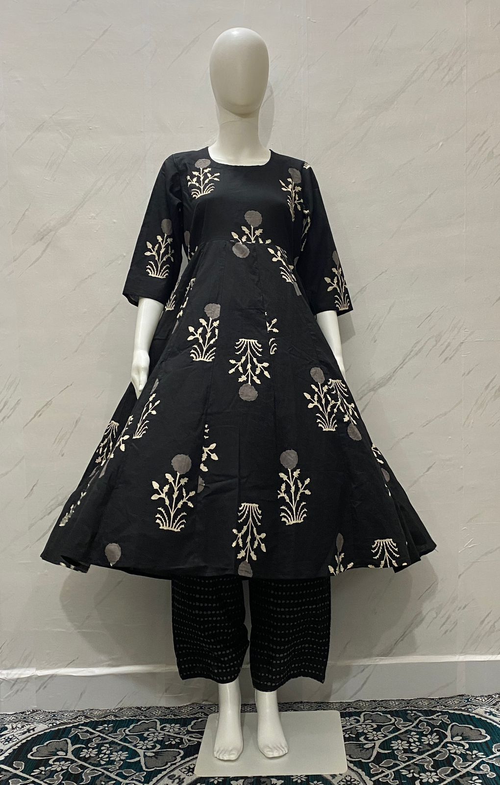 Anarkali Kurti Palazzo Dupatta