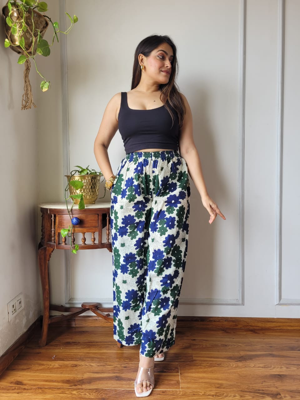 Cotton Pants Hand Block Print Free Size