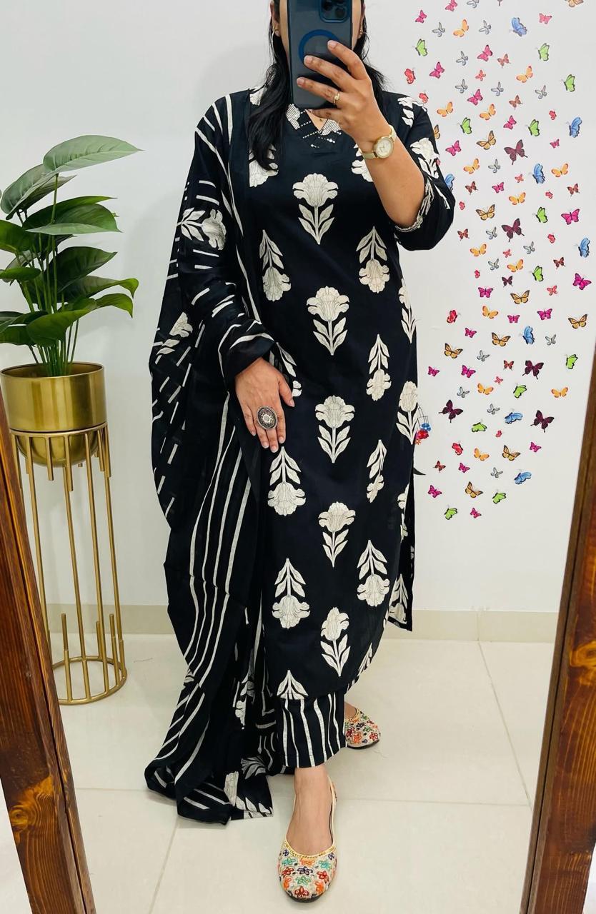 Kurti Pant Dupatta with sequence work