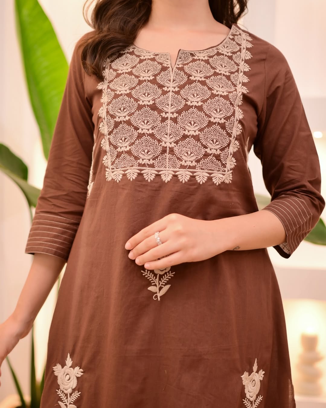 Cotton Designer Kurti Pant Dupatta