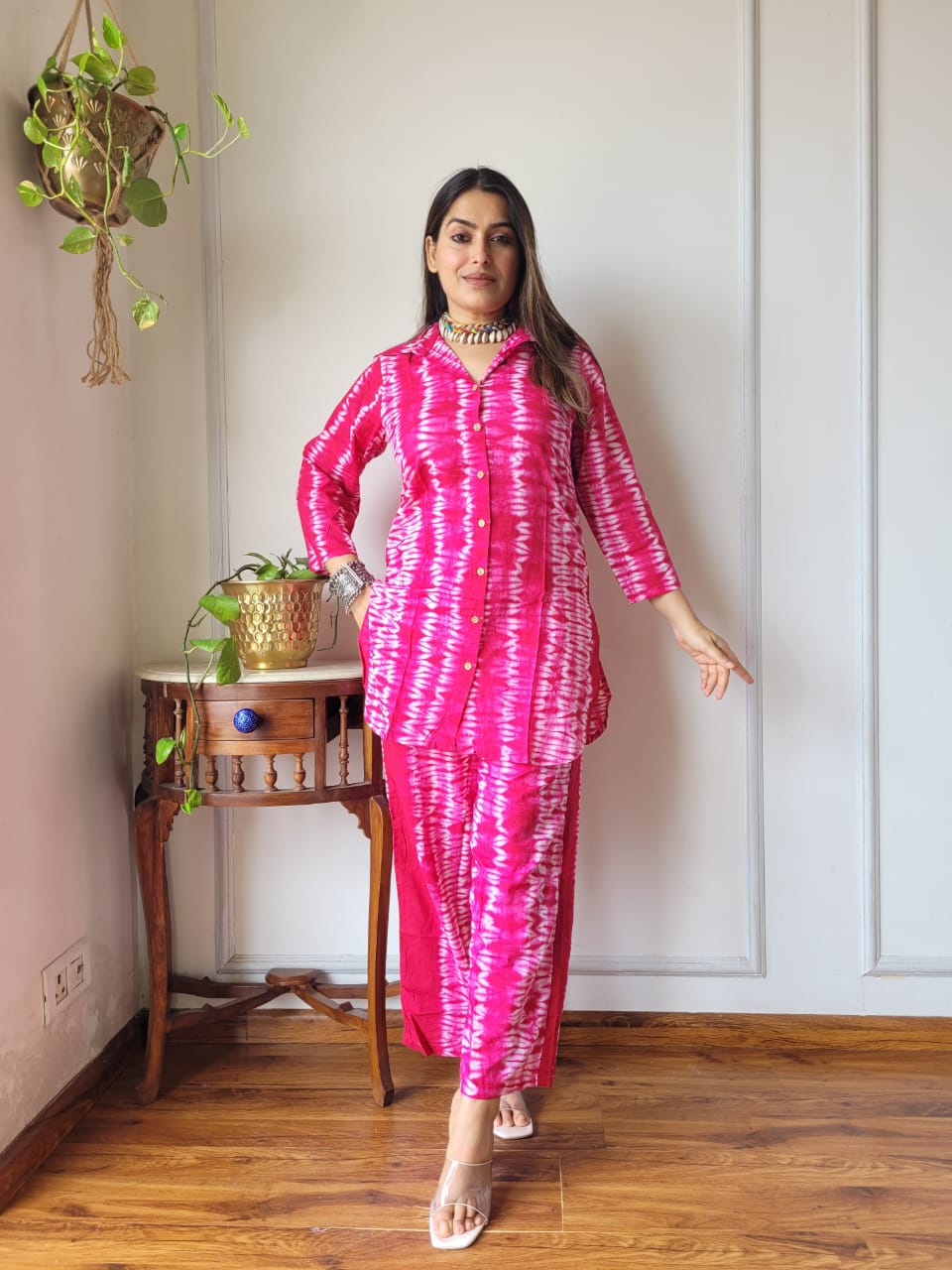 Pure Cotton Co-ord Set Handblock print Lounge Wear