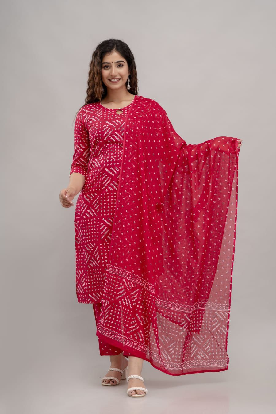 Jaipuri suits cotton kurti pant dupatta sanganeri print dress