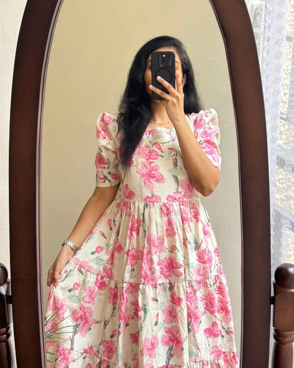 Printed Premium Cotton Midi Kurti Casual Wear