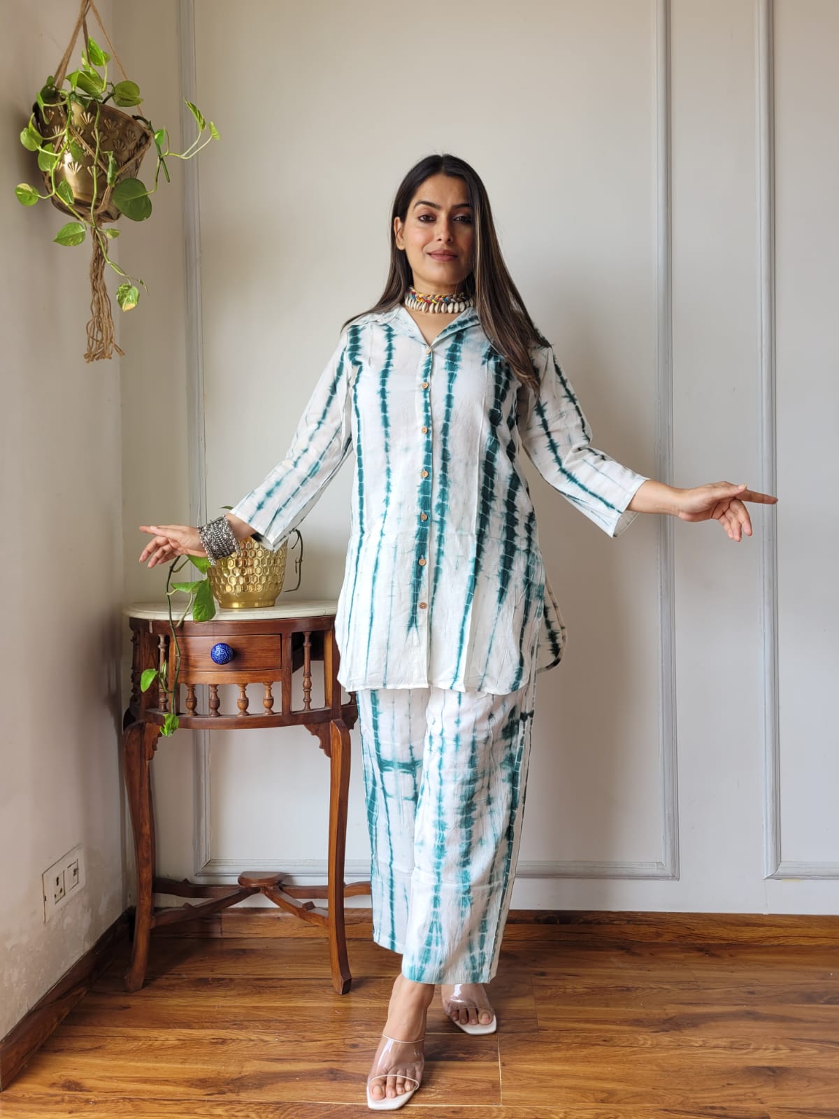 Pure Cotton Co-ord Set Handblock print Lounge Wear