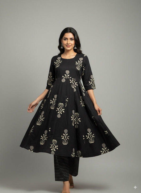 Anarkali Kurti Palazzo Dupatta