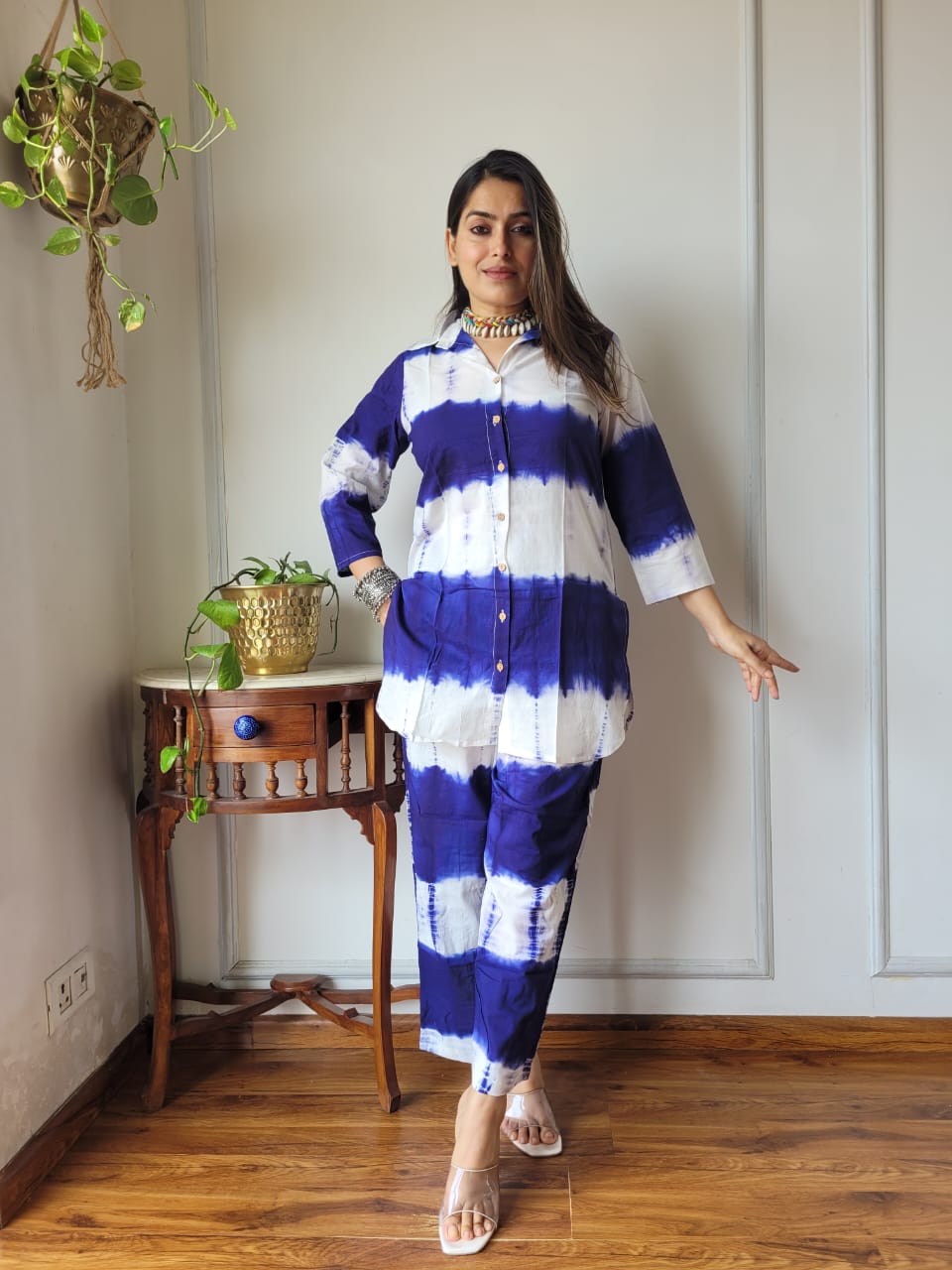 Pure Cotton Co-ord Set Handblock print Lounge Wear