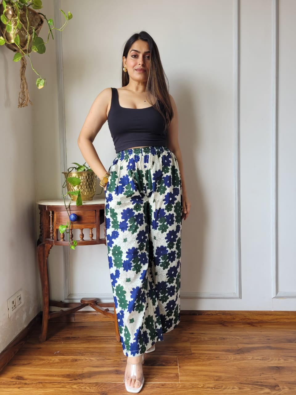 Cotton Pants Hand Block Print Free Size