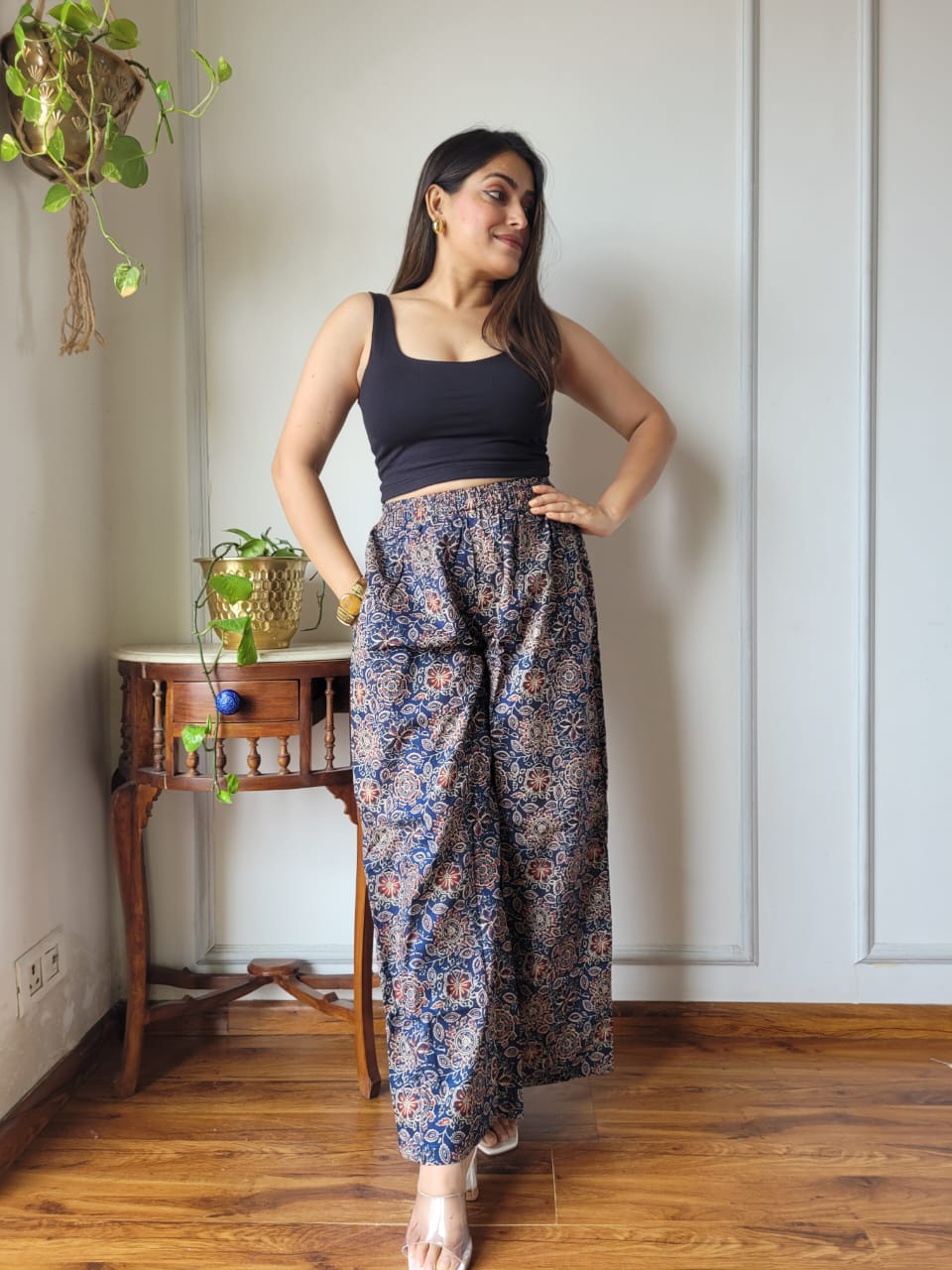 Cotton Pants Hand Block Print Free Size