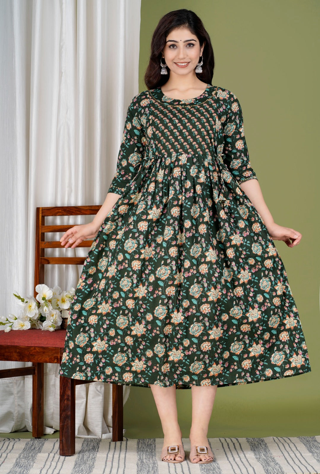 Baby Feeding Cotton Gown